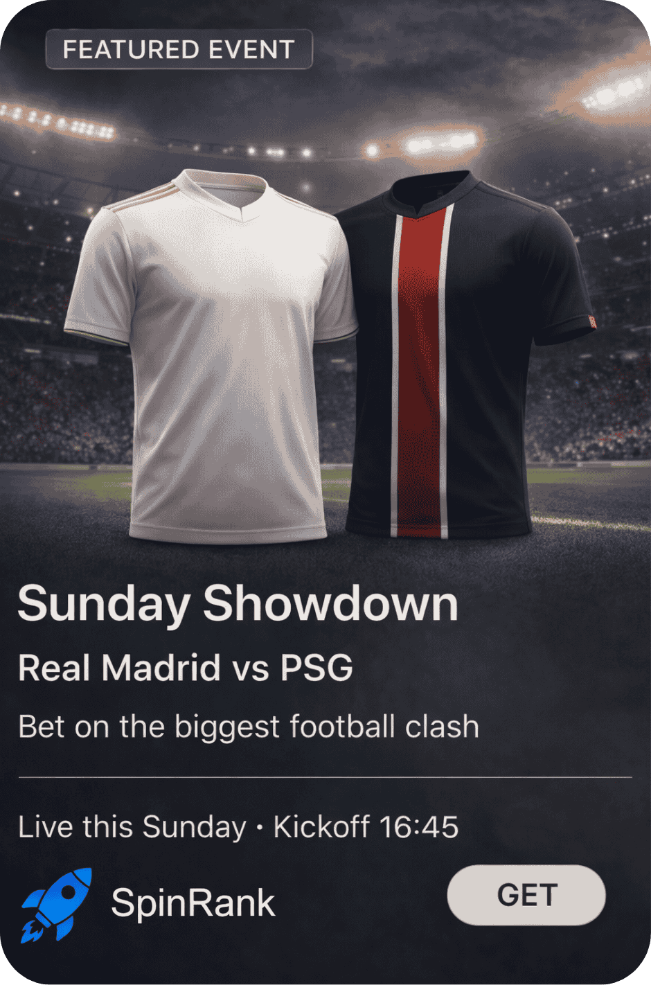 Sportsbook in-app event preview